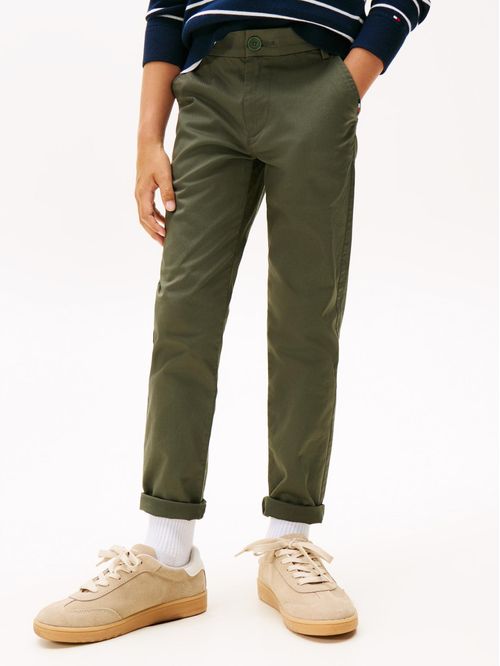 Pantalón chino 1985 en sarga de corte regular