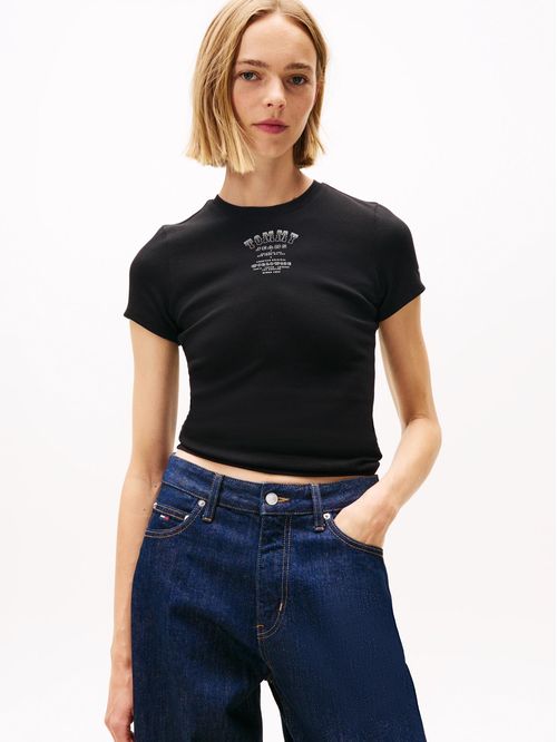 Playera de corte slim con logo