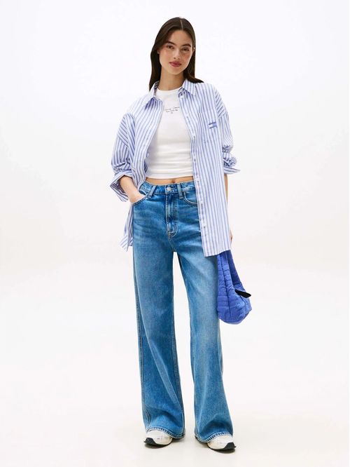 Playera de punto con logo y corte slim