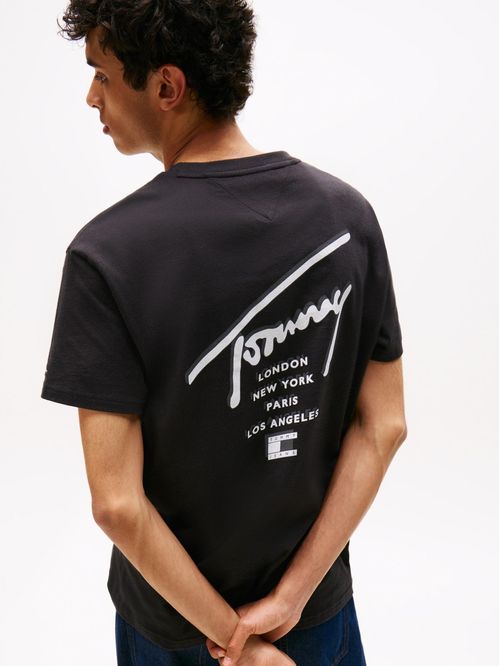 Playera Signature de punto con logo trasero