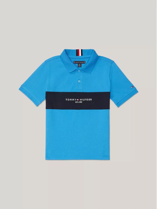 Polo con diseño en contraste para niño