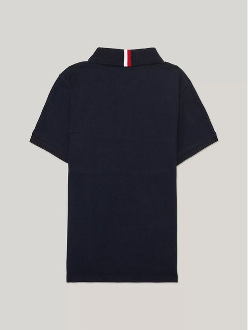 Polo con diseño en contraste para niño