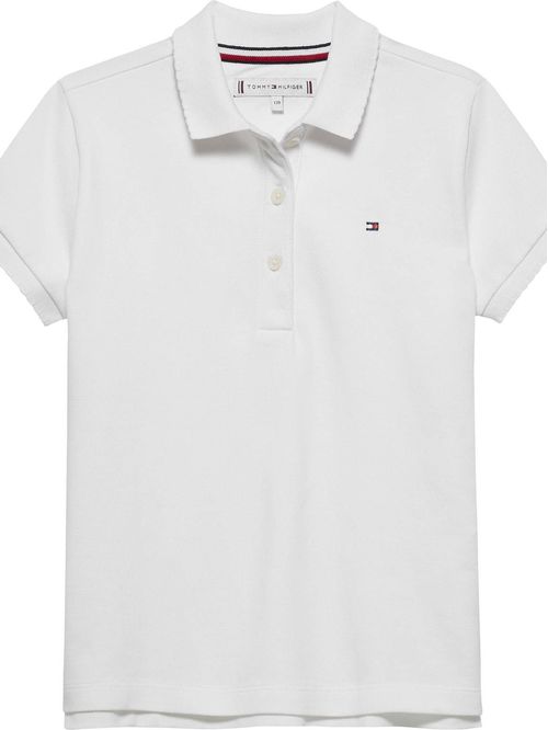 Polo con puños festoneados