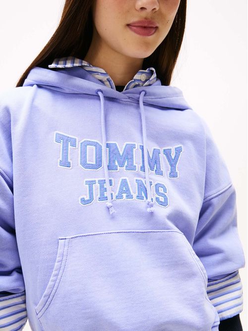 Sudadero con capucha holgada y logo