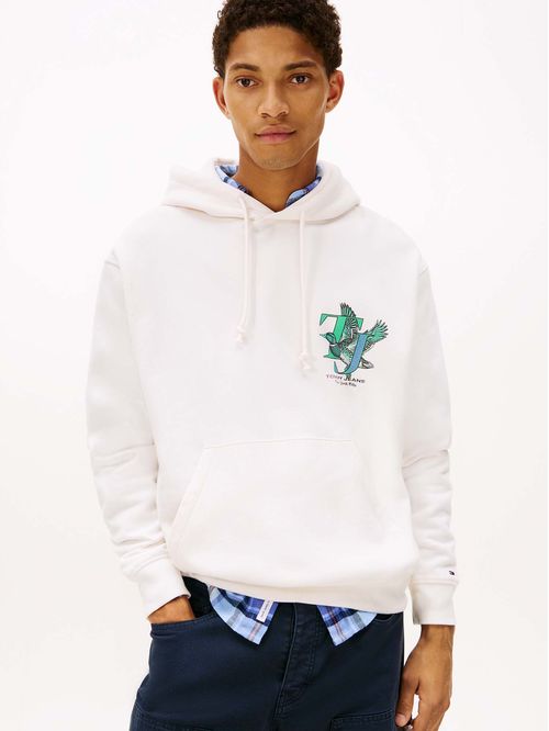 Sudadero con capucha y logo gráfico