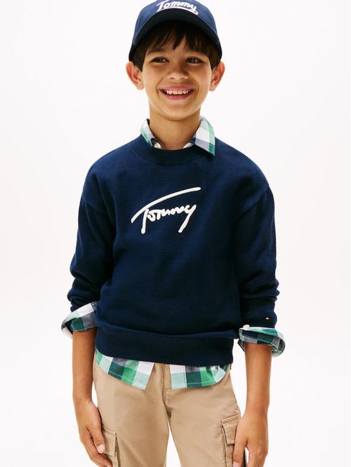 Suéter Varsity con la firma de Tommy Hilfiger