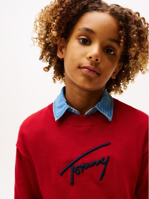 Suéter Varsity con la firma de Tommy Hilfiger
