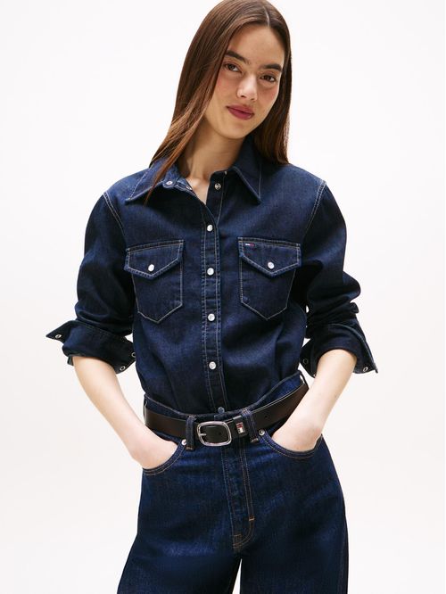 Camisa de corte regular manga larga