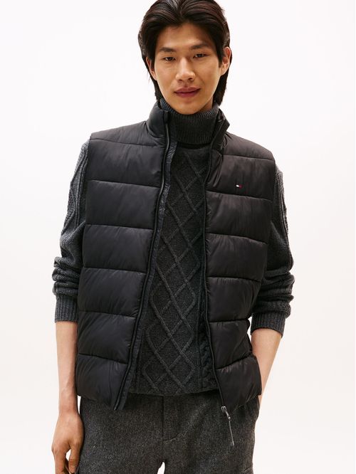 Chaleco de cuello alto acolchado