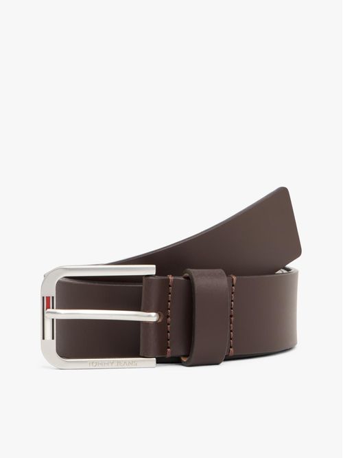 Cincho Austin de cuero con hebilla cuadrada