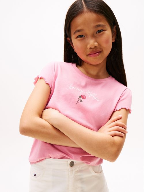 Playera con logo script gráfico