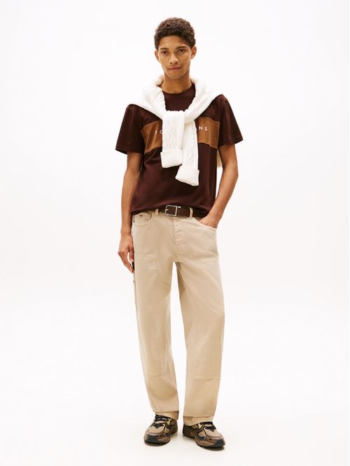 Playera de corte regular con diseño colorblock