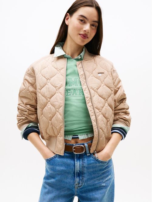 Chumpa bomber acolchada con logo