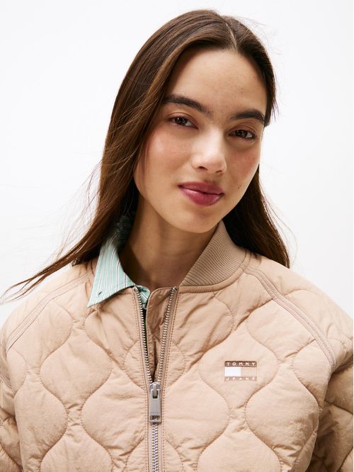 Chumpa bomber acolchada con logo