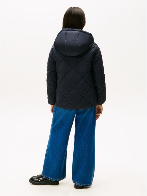 Chumpa con diseño acolchado de rombo