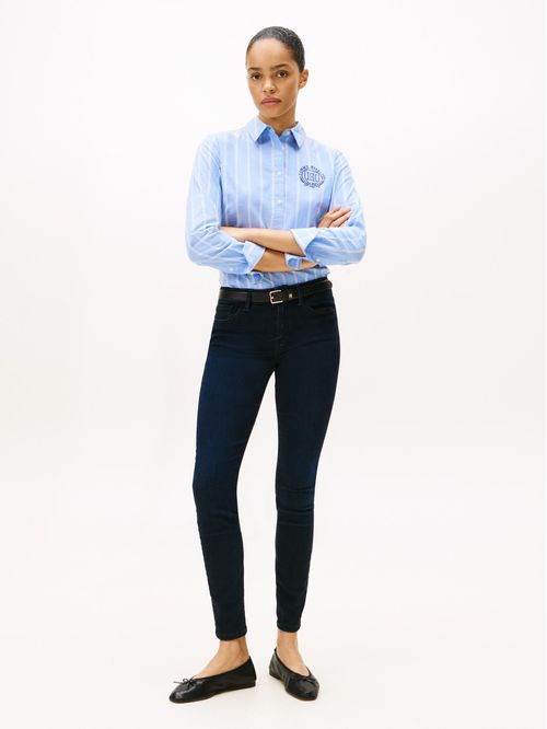 Jeans Como ceñidos de talle medio