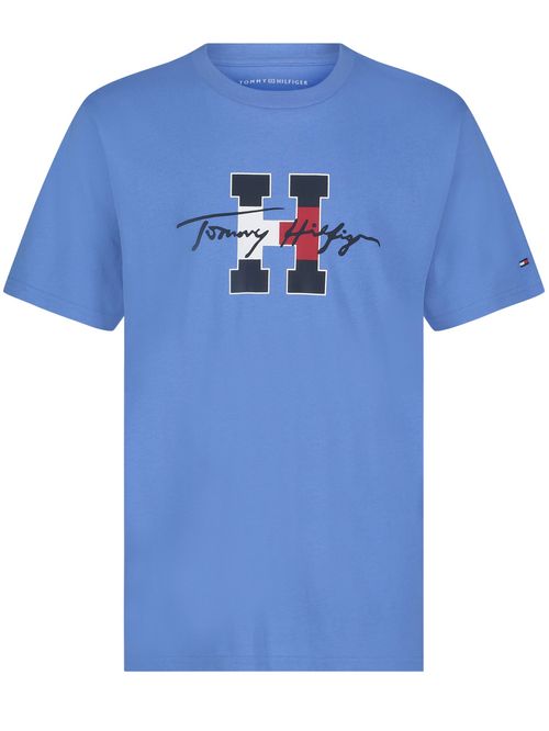 Playera con logo script en el pecho