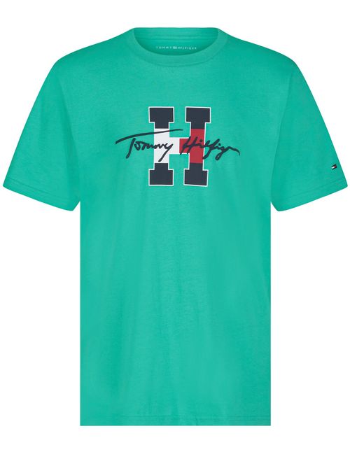 Playera con logo script en el pecho