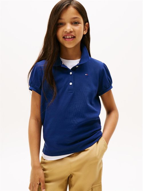 Polo con mangas abullonadas