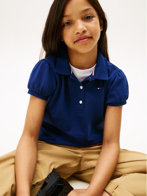 Polo con mangas abullonadas