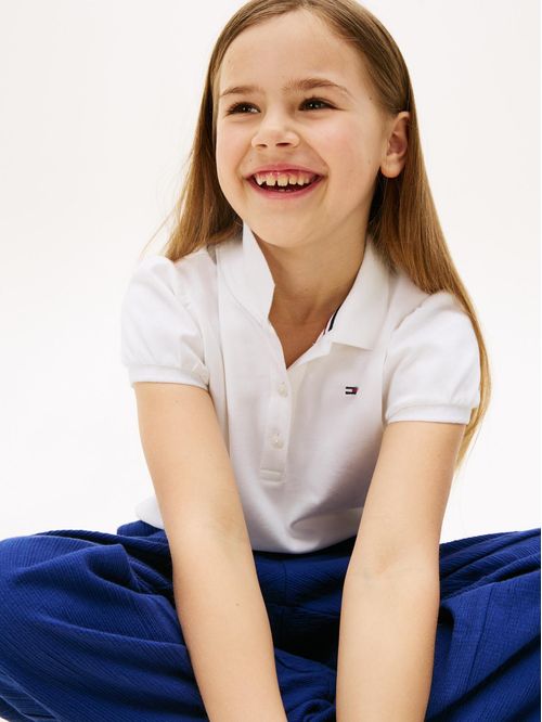 Polo con mangas abullonadas