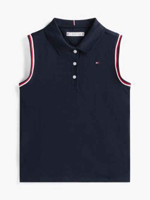 Polo sin mangas con logo