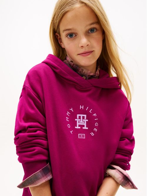 Sudadero con capucha essential con logo gráfico redondo