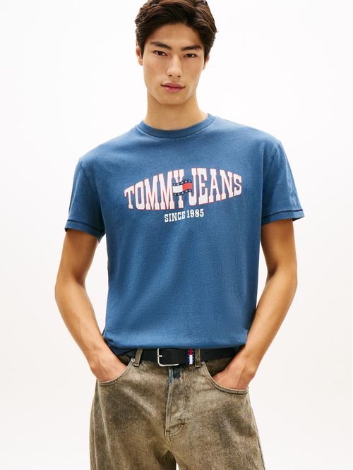 Playera de punto con logo ondulado